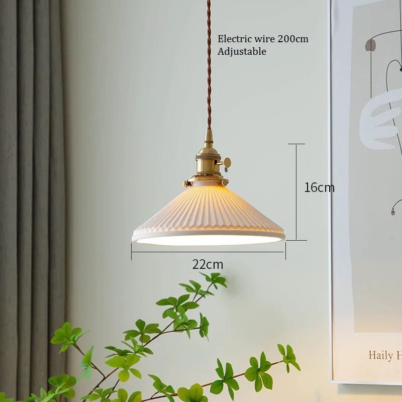 Liora | Białe ceramiczne lampy wiszące | Lersk
