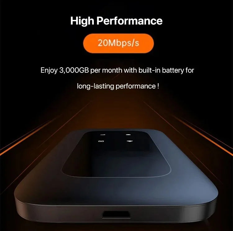 Přenosný 5G WiFi router pro vysokorychlostní mobilní bezdrátový internetový hotspot na cestách | Lersk