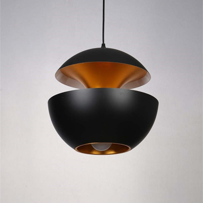 Lampada a sospensione LED Nazifa Modene Design senza tempo in bianco e nero per soggiorni | Lersk