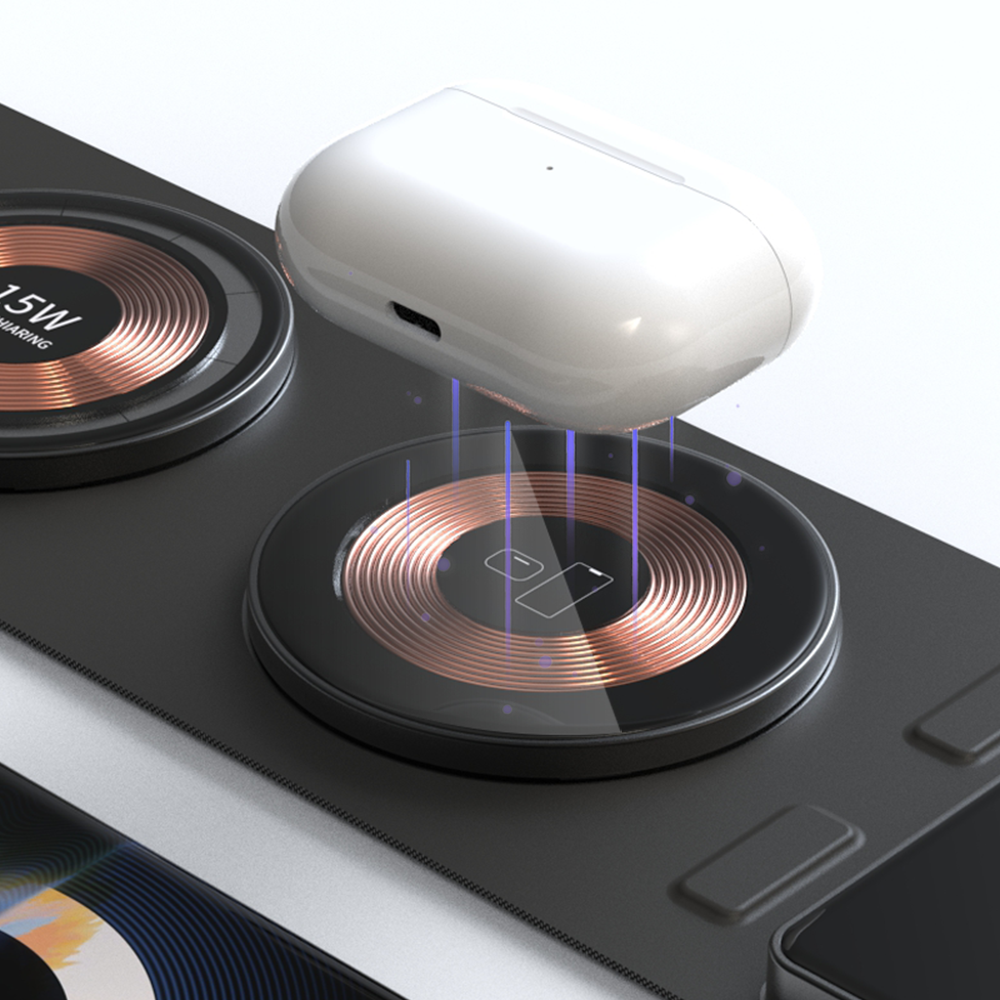 Nivio | 3-in-1 Fabric Storage and Wireless Phone Charger | Lersk