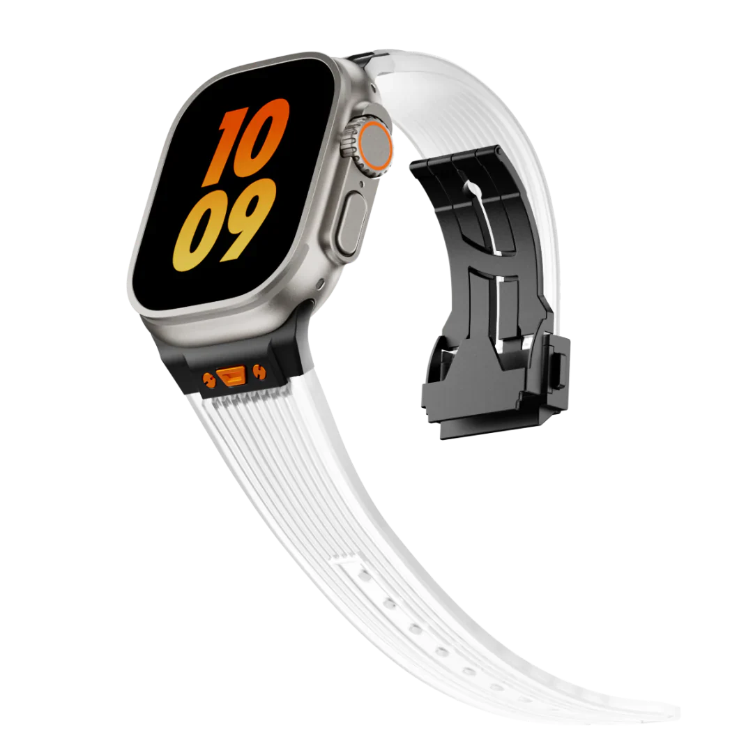 Avenza | Klar silikonerem til Apple Watch | Lersk