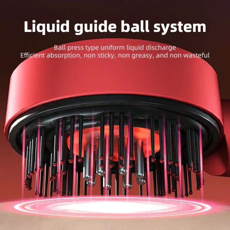 NovaPulse Cordless Scalp Massager With Red Light Therapy For Hair Growth