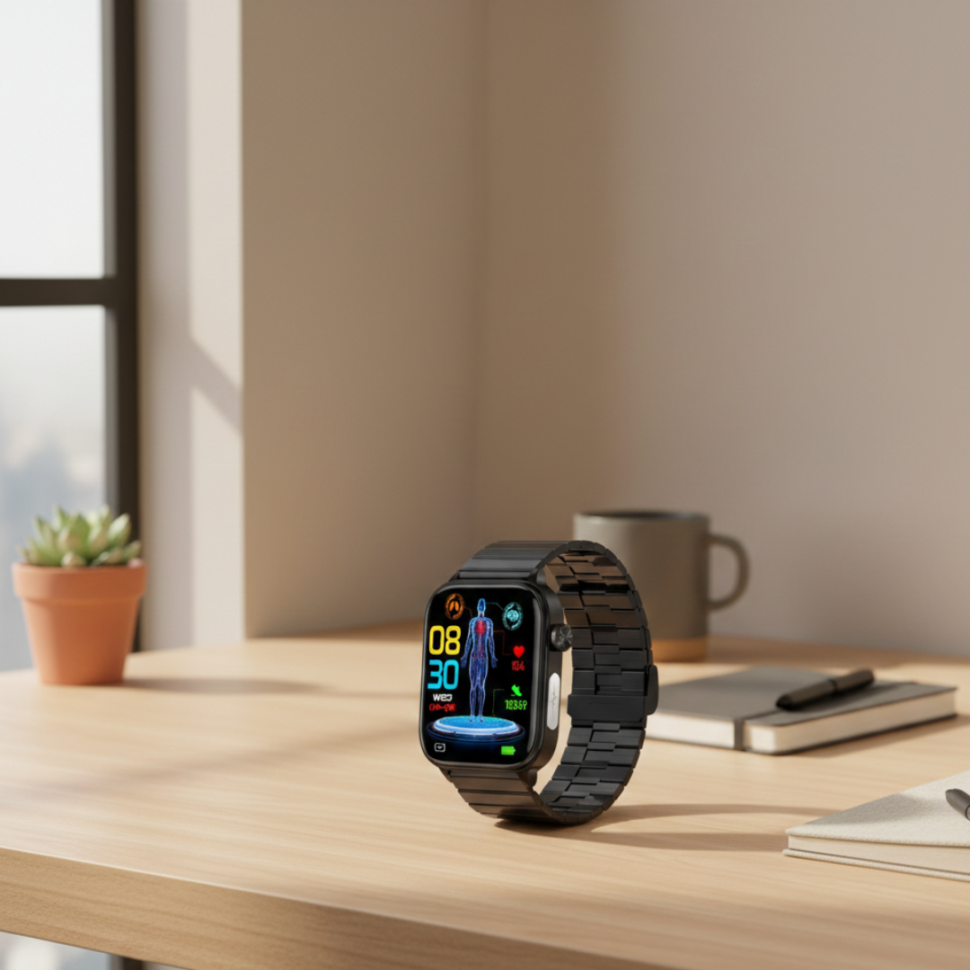 Smartwatch mit AMOLED-Display und Bluetooth-Anruffunktion, wasserdicht, für den täglichen Gebrauch | Lersk