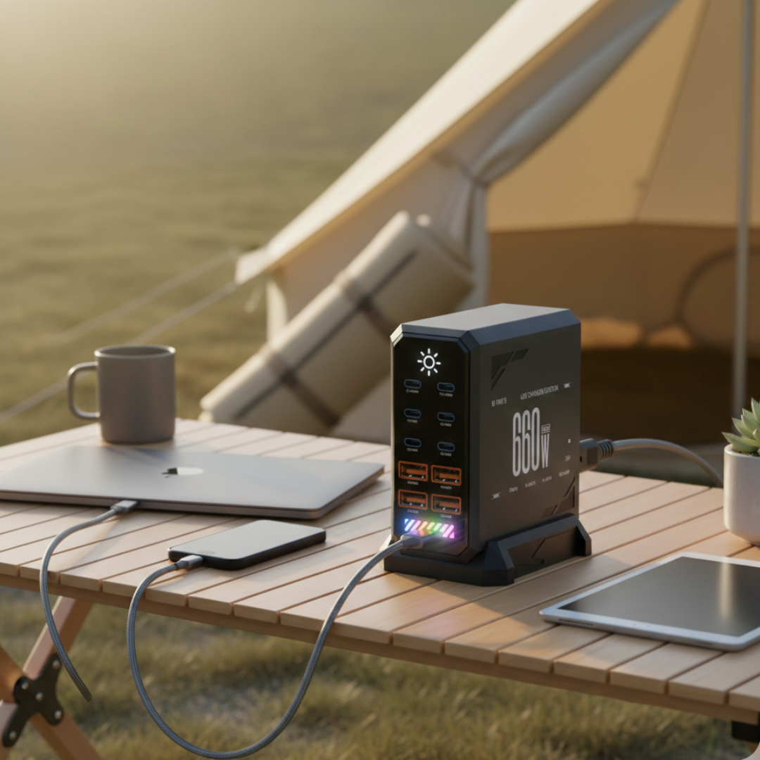 USB-C opladningsstation til flere enheder og mere | Lersk