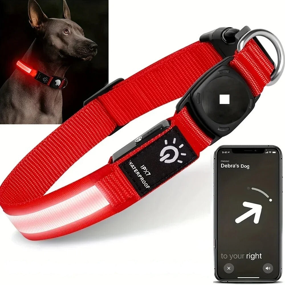 LumaPaw LED Waterproof Dog Collar With Tracker Slot | Lersk