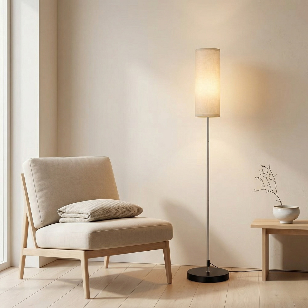 Lampa podłogowa RGB z kontrolą przez aplikację do oświetlenia i atmosfery w domu | Lersk