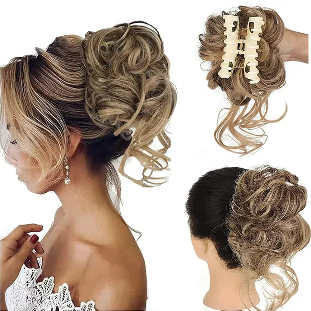 Pinza para cabello CurlyBun para moño rizado instantáneo, para peinados rápidos, recogidos diarios y looks elegantes | Lersk