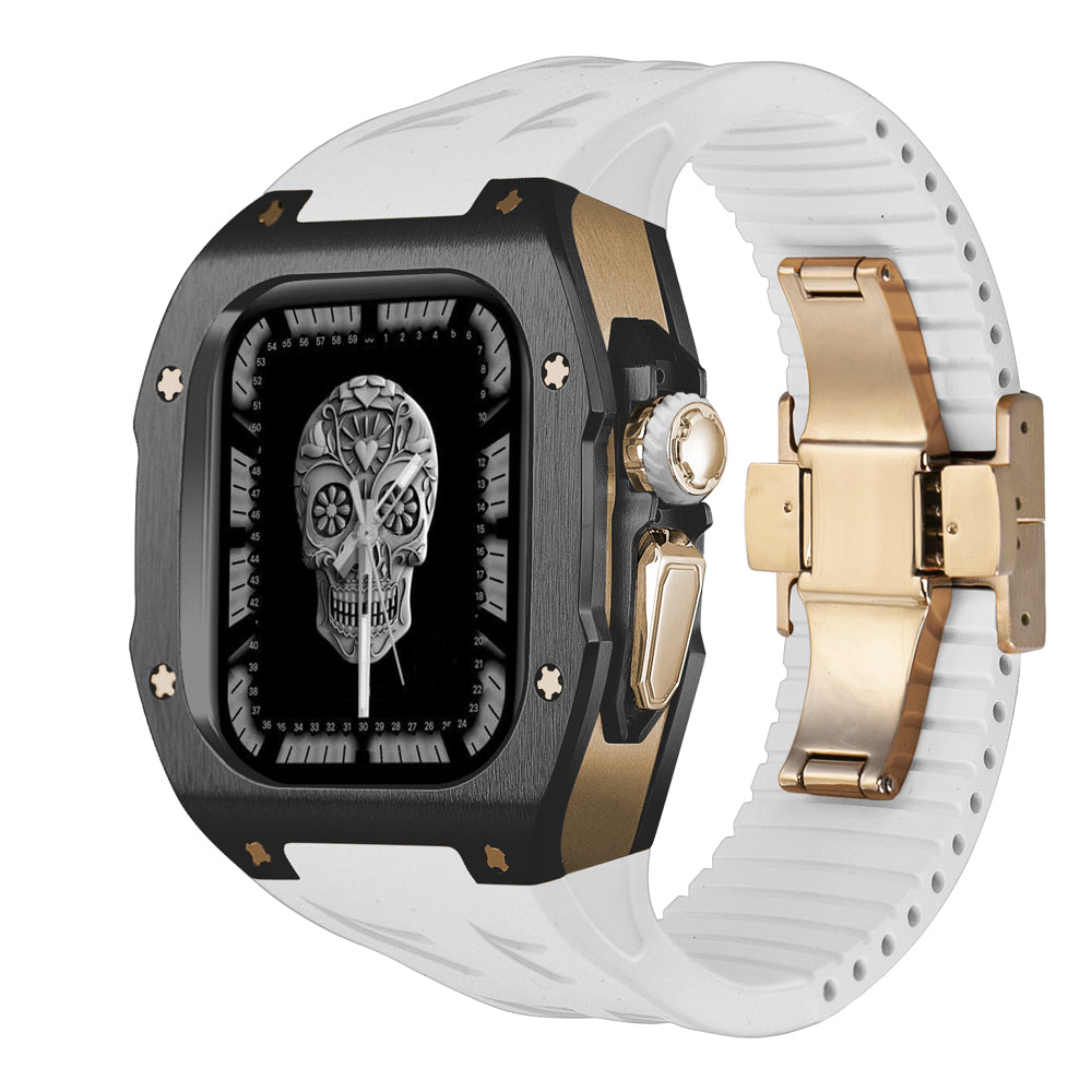 AstraGuard Titanyum Kasa ve Apple Watch Ultra için Flor Kauçuk Kordon | Lersk