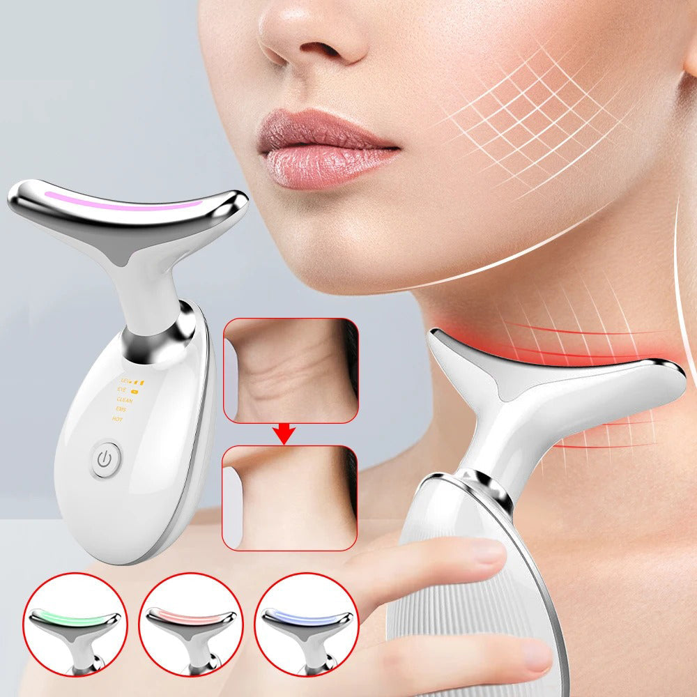 Lumiva masseur visage et cou EMS 7-en-1 pour raffermissement | Lersk