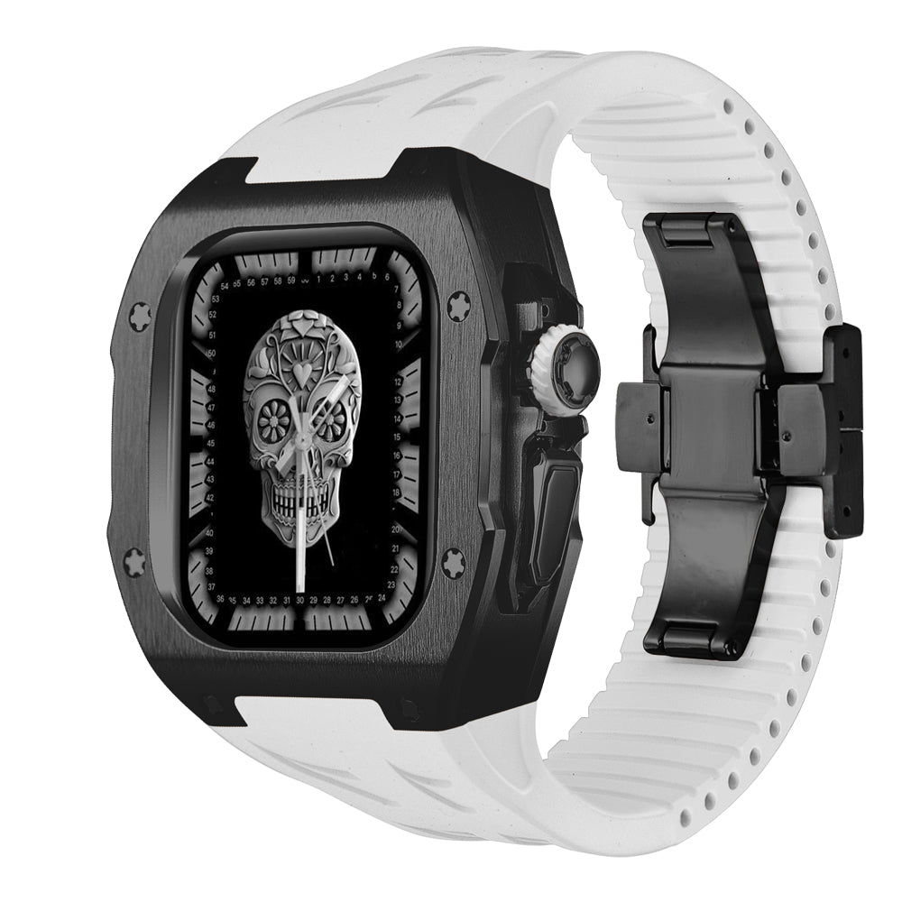 AstraGuard Titanyum Kasa ve Apple Watch Ultra için Flor Kauçuk Kordon | Lersk