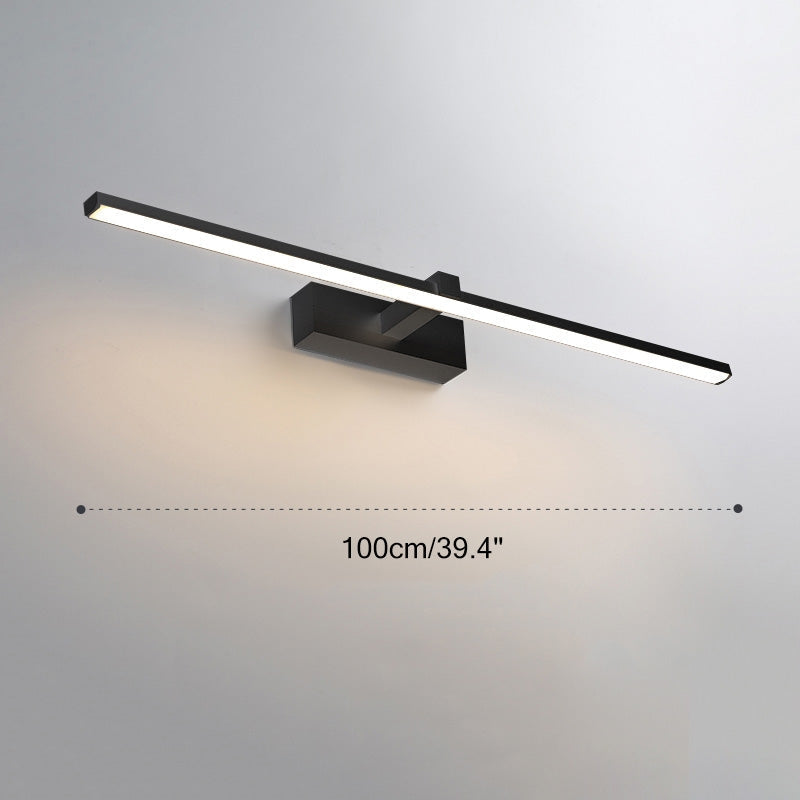 Aplique de pared lineal para baño con espejo | Lersk