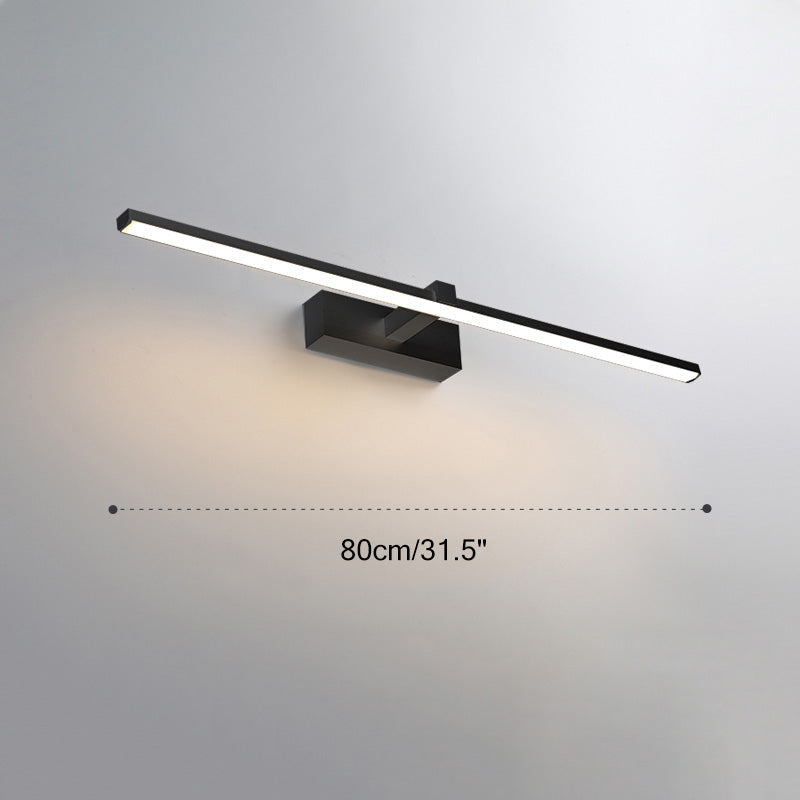 Aplique de pared lineal para baño con espejo | Lersk