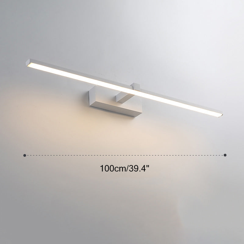 Aplique de pared lineal para baño con espejo | Lersk