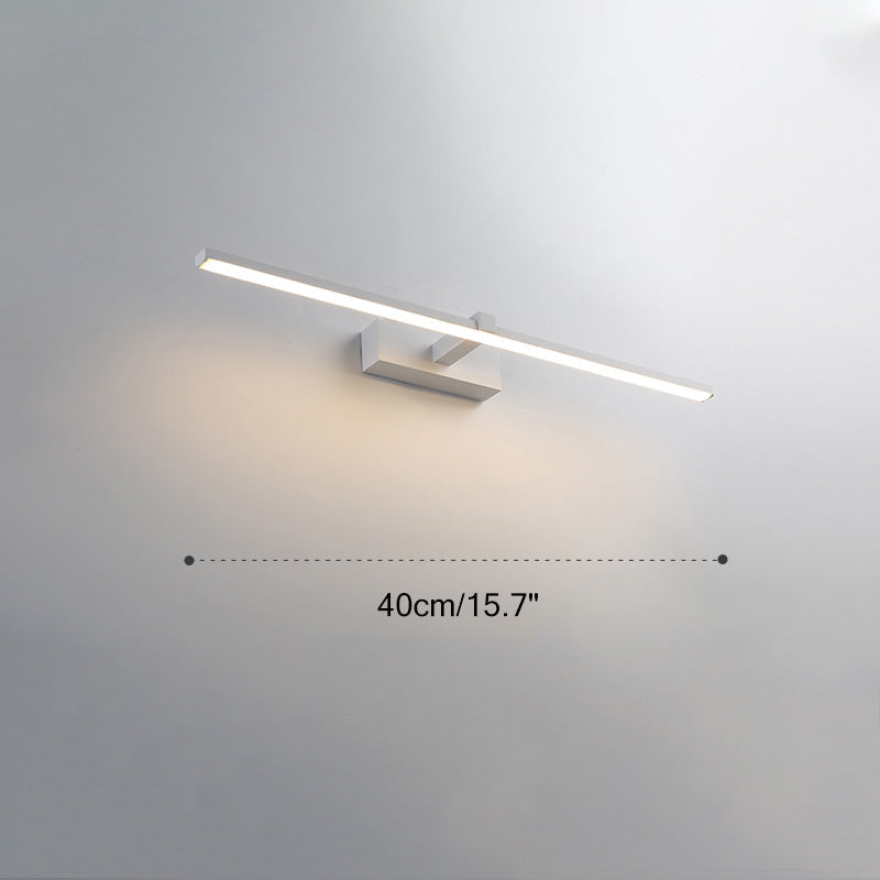 Aplique de pared lineal para baño con espejo | Lersk