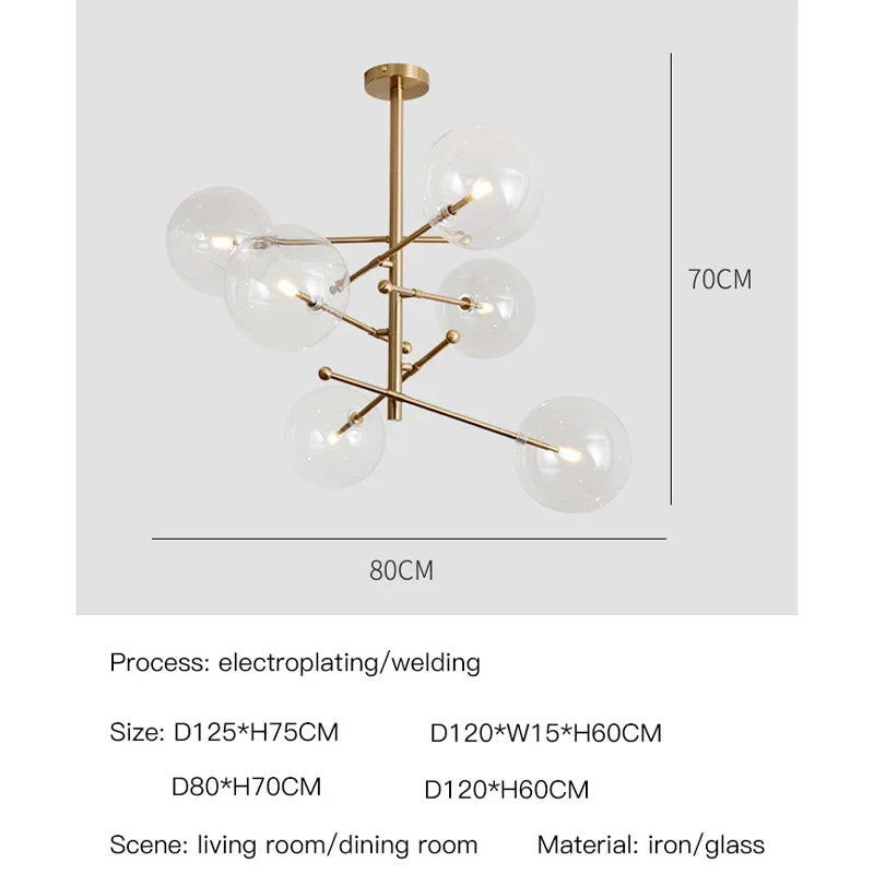 Sorren | Glass Chandelier | Lersk