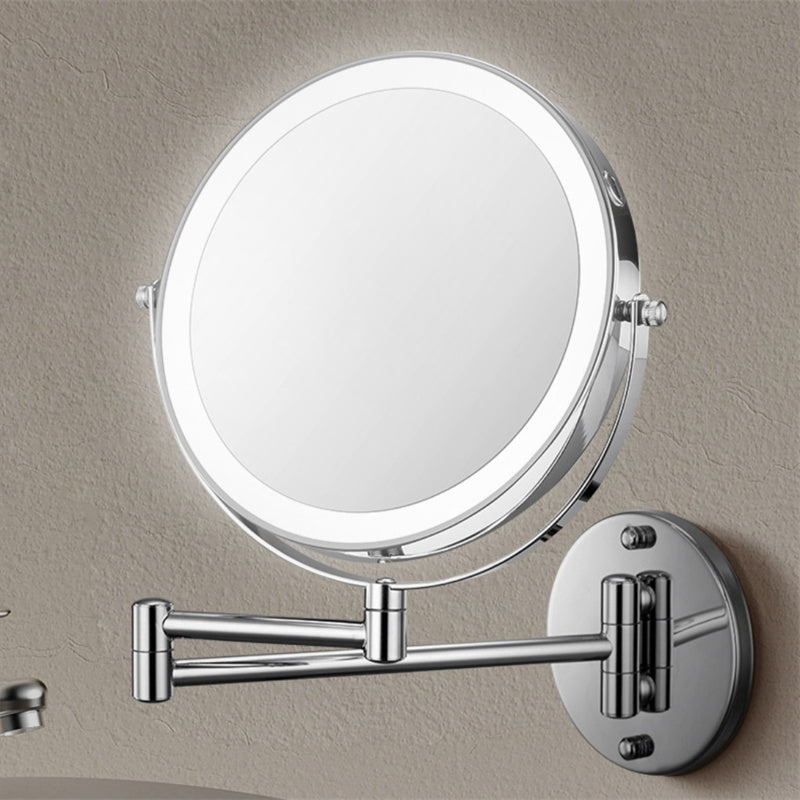 Specchio da barba da parete ricaricabile Luxa 1X/10X con LED | Lersk