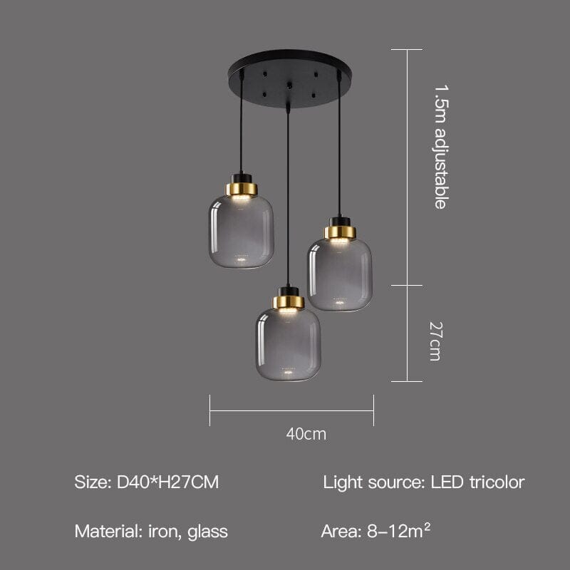 Szklane lampy wiszące Marlow