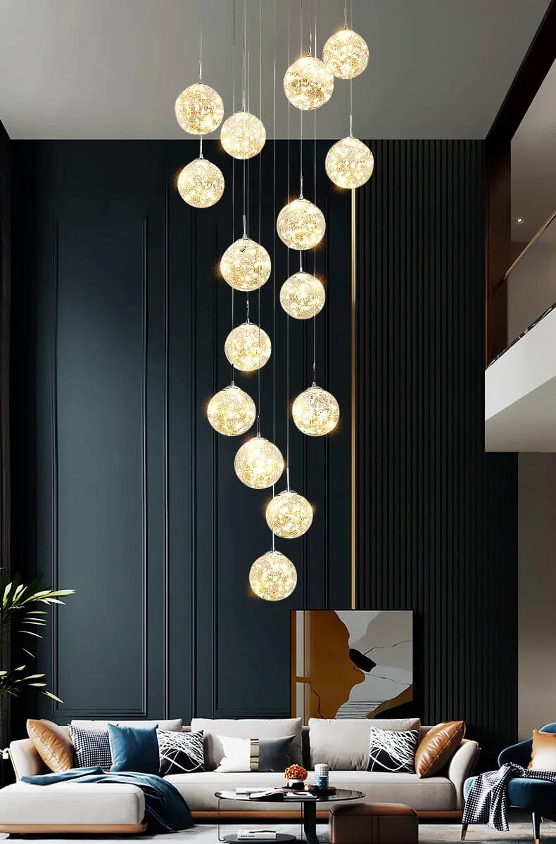 Lustr AstraLumen Glass Orb na schodiště | Lersk