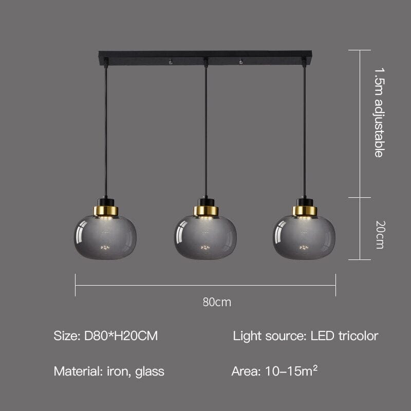 Szklane lampy wiszące Marlow