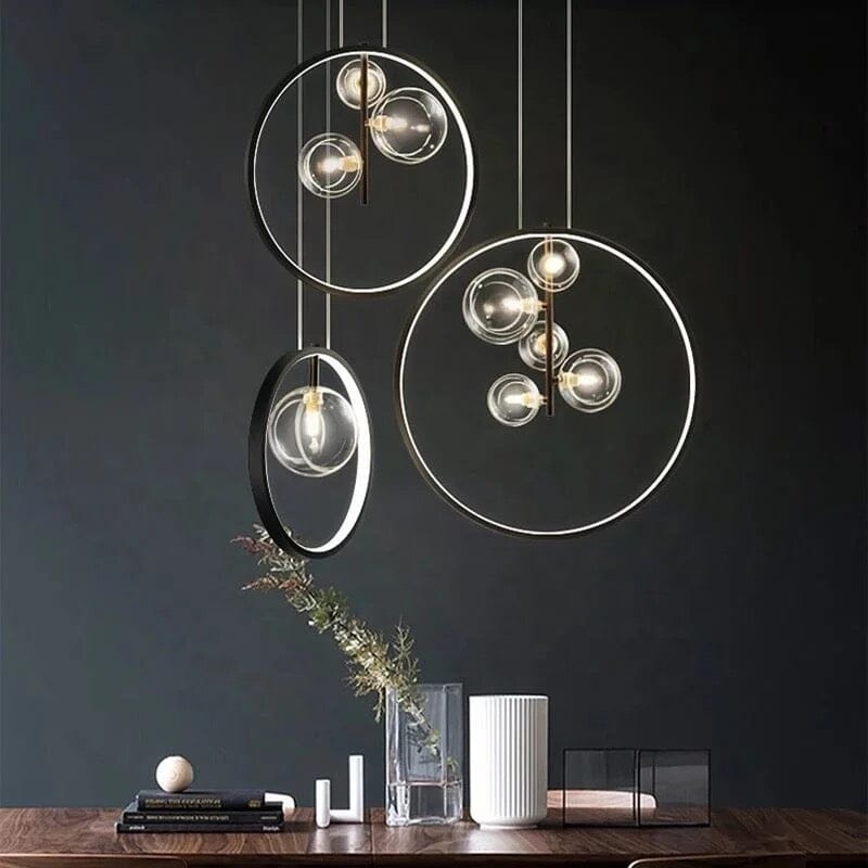 Solera | Szklane lampy wiszące Globe | Lersk
