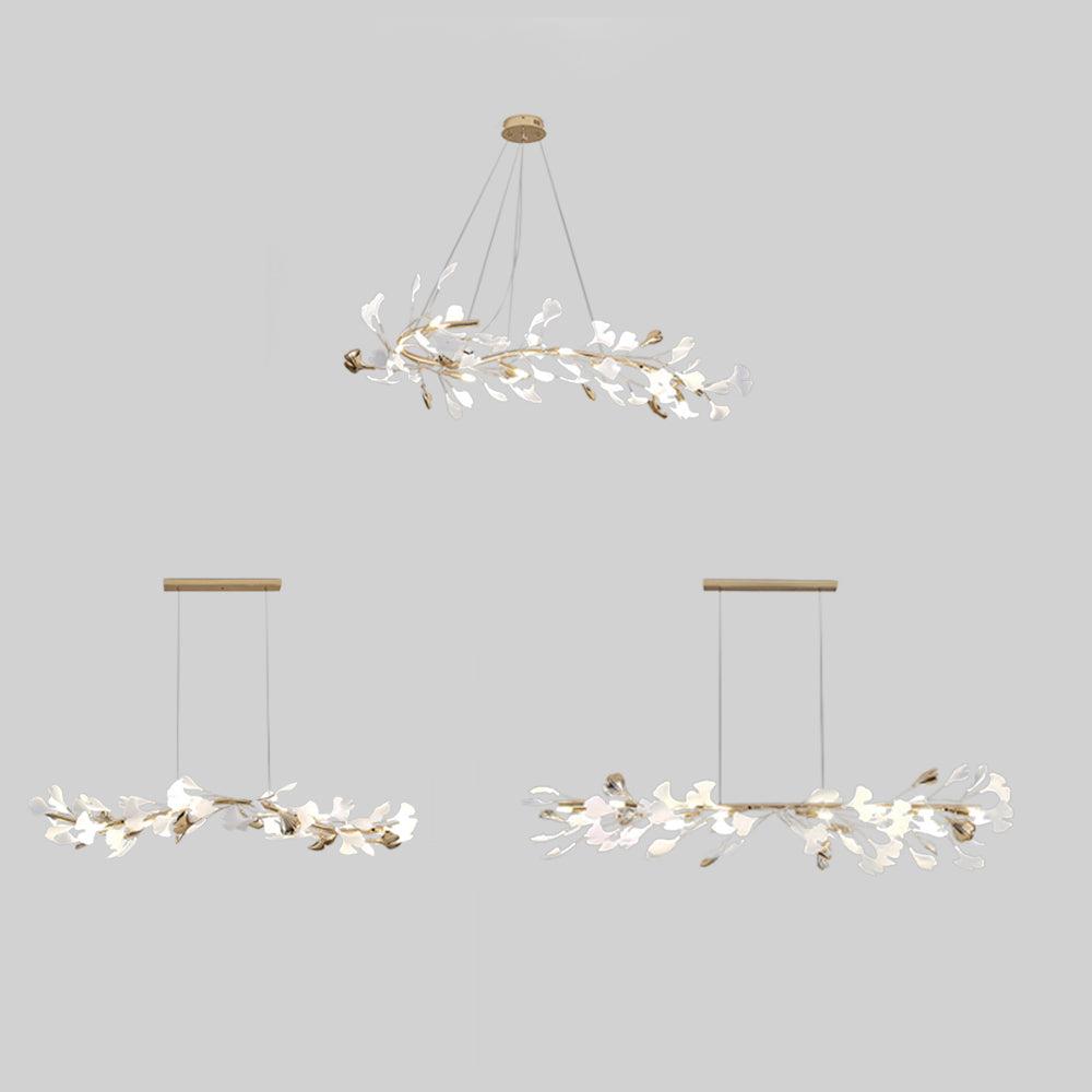 CeraLuxe Keramik-Kronleuchter mit 8 warmen LEDs für Innenräume | Lersk