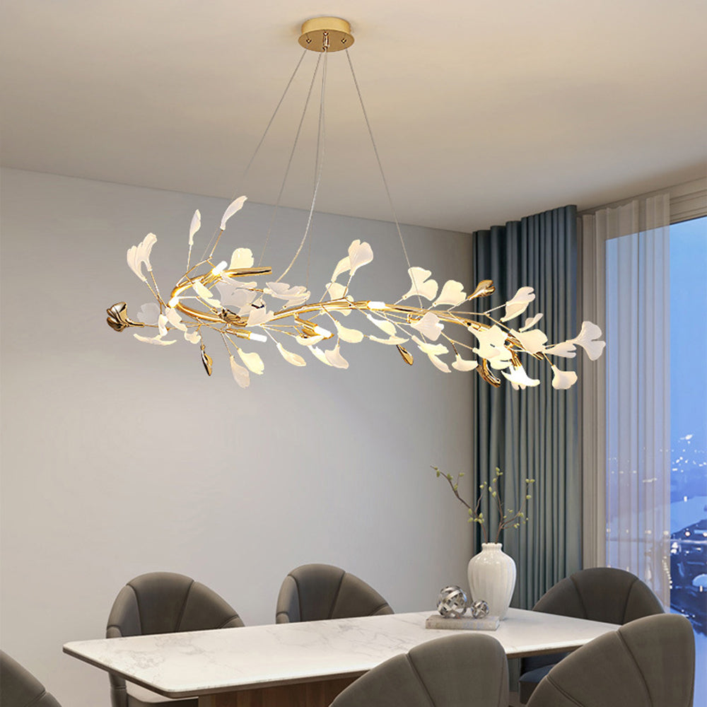 CeraLuxe Keramik-Kronleuchter mit 8 warmen LEDs für Innenräume | Lersk