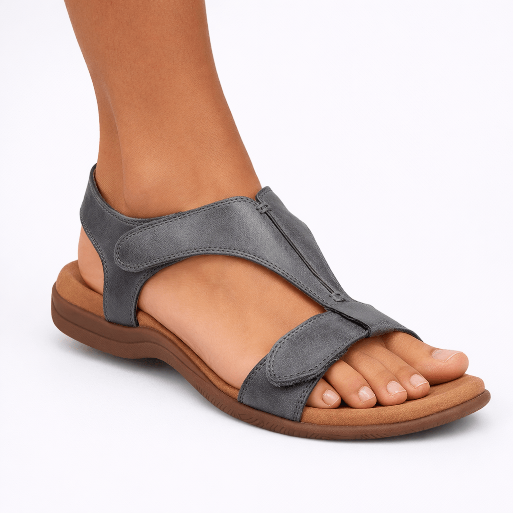 Justerbare ortopediske sandaler for kvinner med polstret fotseng | Lersk