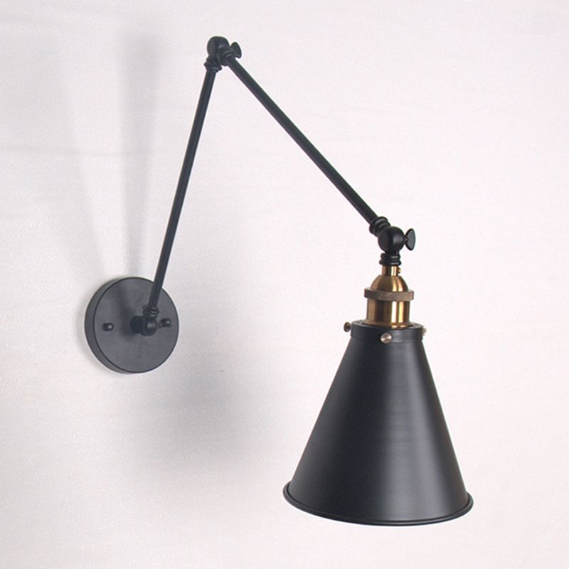 NovaLume Adjustable Industrial Wall Light Vintage Black | Lersk