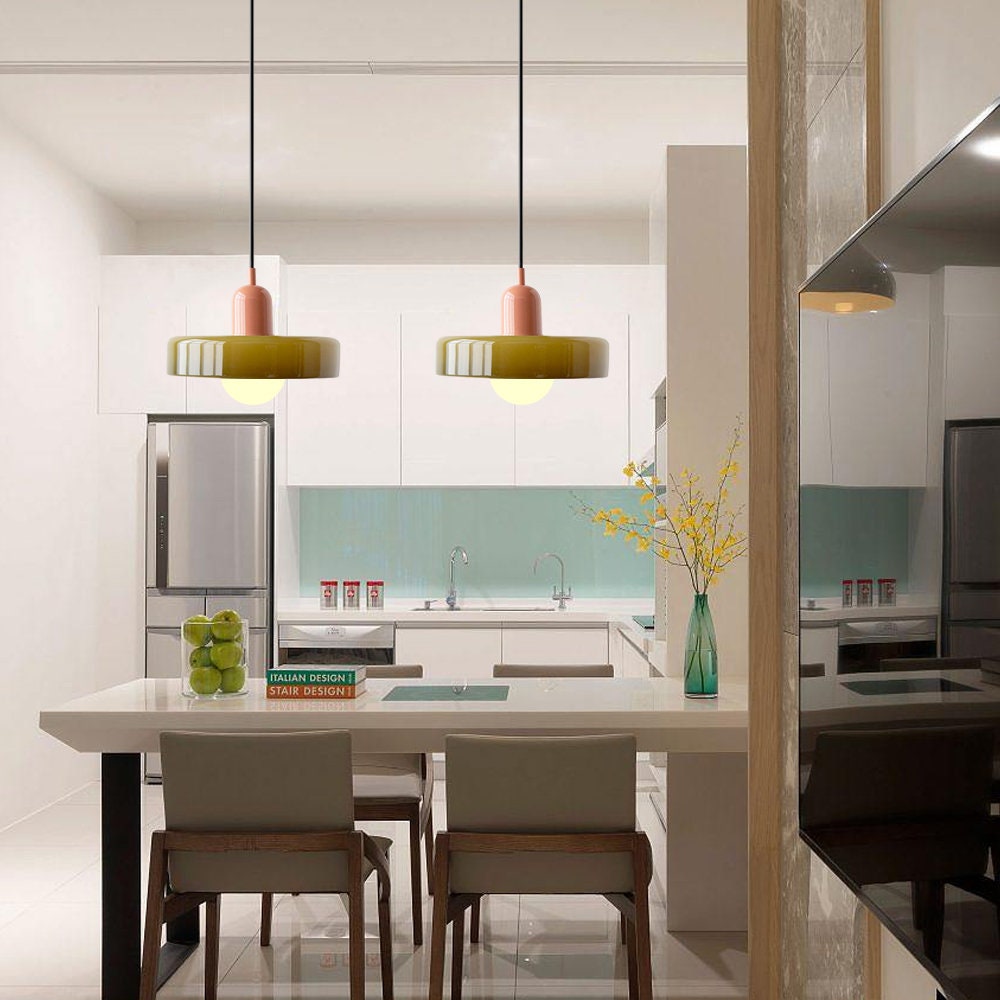 Elegant Bauhaus Inspired Adjustable Suspension Glass Chandelier For Modern Homes | Lersk