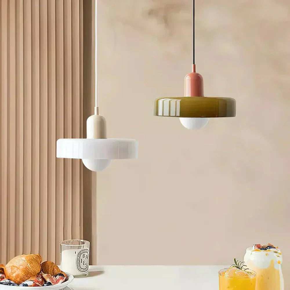 Elegant Bauhaus Inspired Adjustable Suspension Glass Chandelier For Modern Homes | Lersk