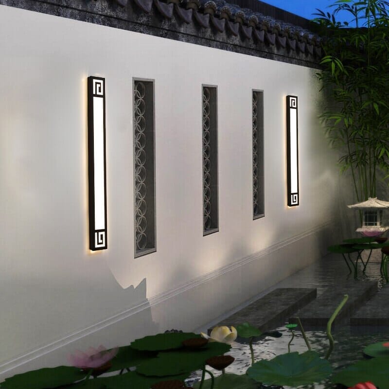 NovaGuard nowoczesna odporna na warunki atmosferyczne lampa ścienna zewnętrzna z LED | Lersk