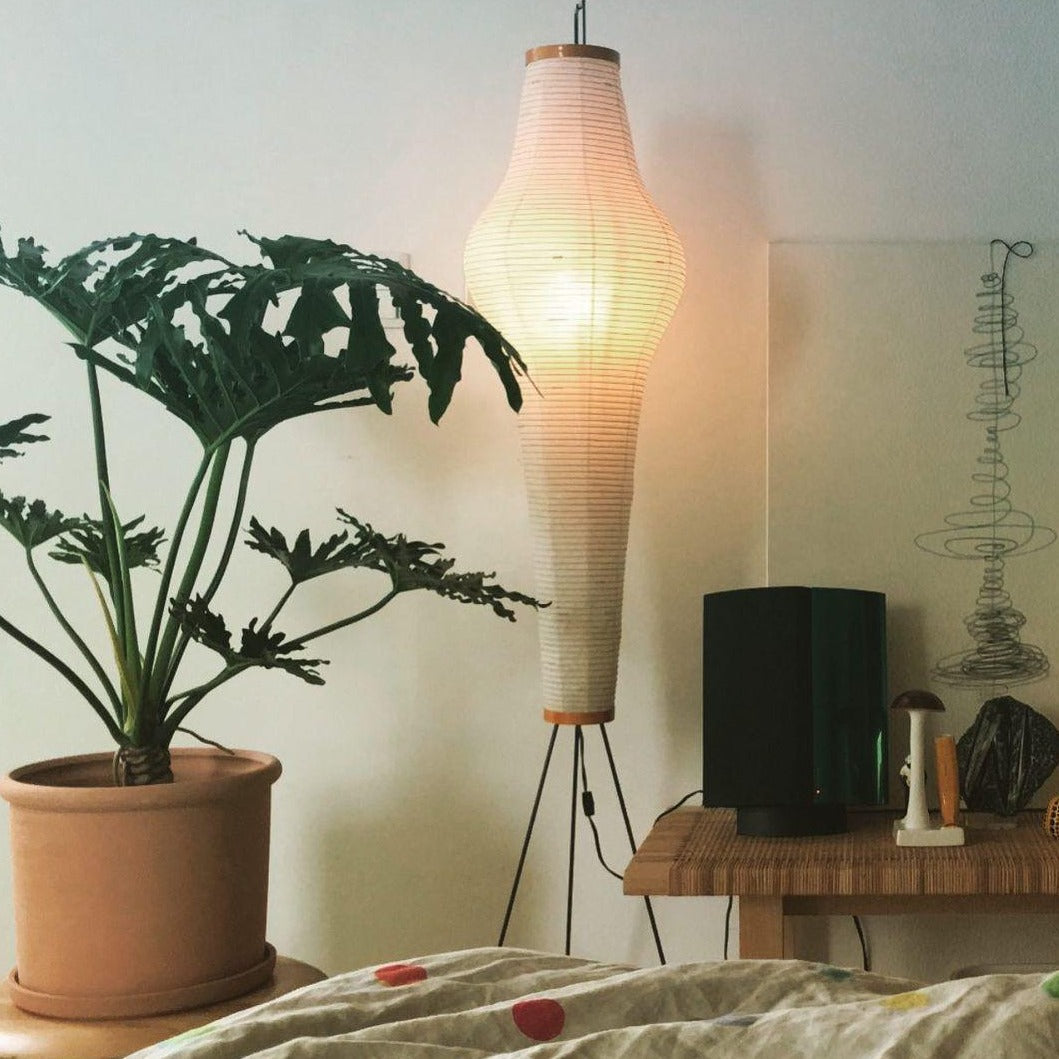 Kazumi Rice Paper Floor Lamp by Petprovac Soft Ambient Glow | Lersk