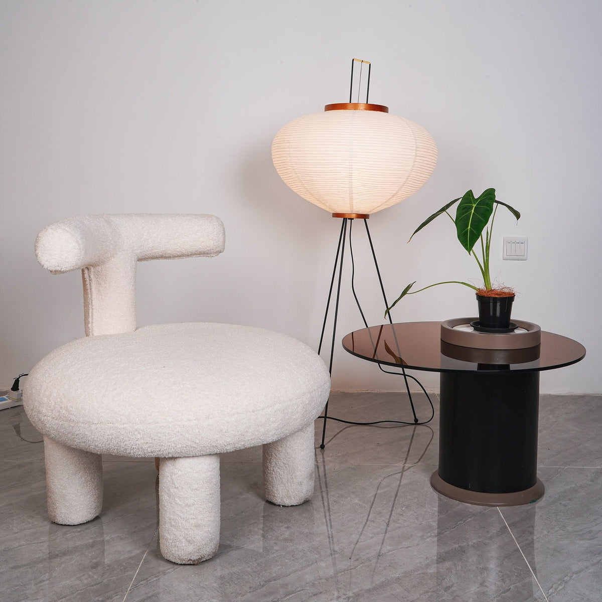 Kaze Rice Paper Floor Lamp - Japanese-Inspired Ambient Glow