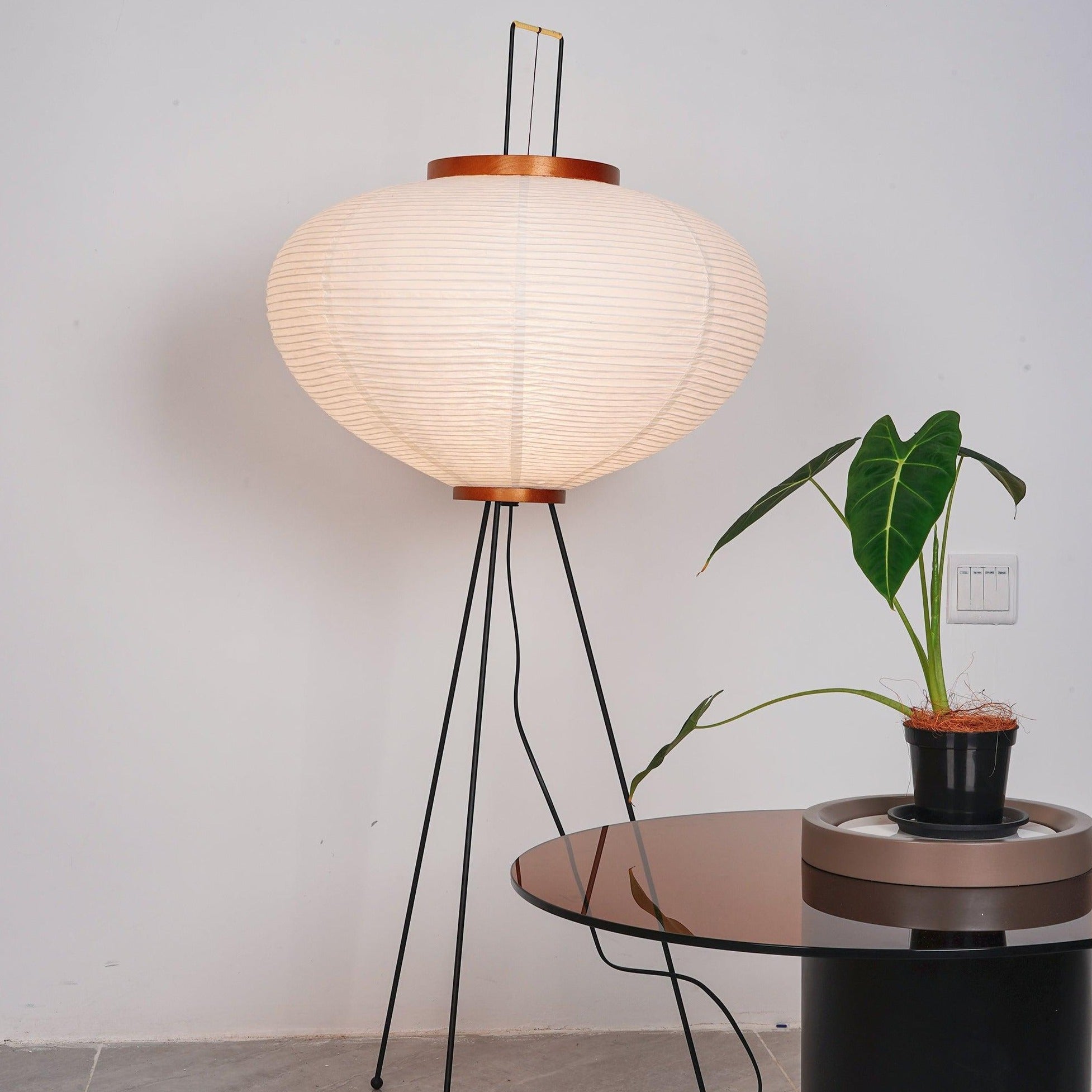 Kaze Rice Paper Floor Lamp - Japanese-Inspired Ambient Glow | Lersk