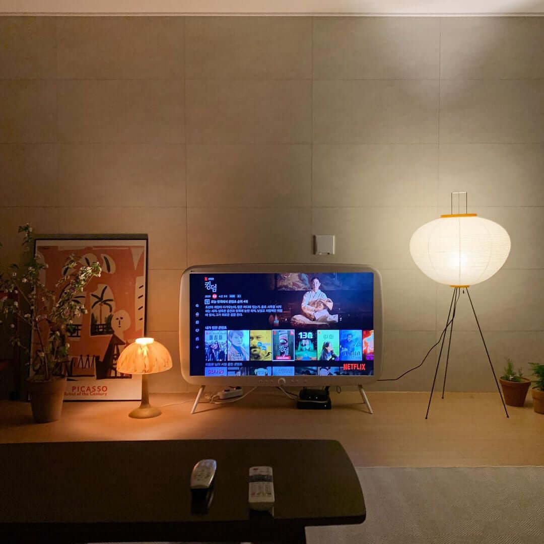 Kazumi Rice Paper Floor Lamp by Petprovac Soft Ambient Glow | Lersk