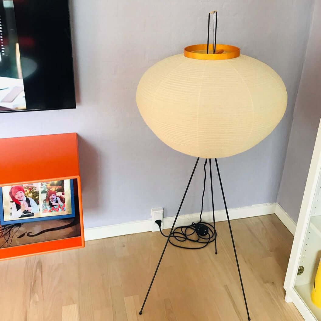 Hikaru Rispapir Gulvlampe Blødt Stemningslys Minimalistisk | Lersk
