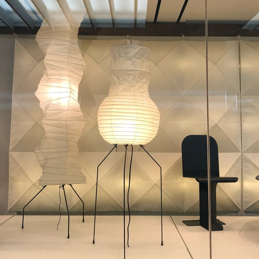 Hikaru Rispapir Gulvlampe Blødt Stemningslys Minimalistisk | Lersk