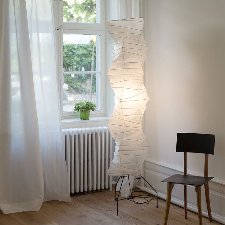 Kazumi Rice Paper Floor Lamp by Petprovac Soft Ambient Glow | Lersk