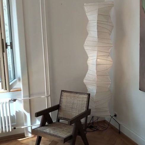 Kaze Rice Paper Floor Lamp - Japanese-Inspired Ambient Glow | Lersk