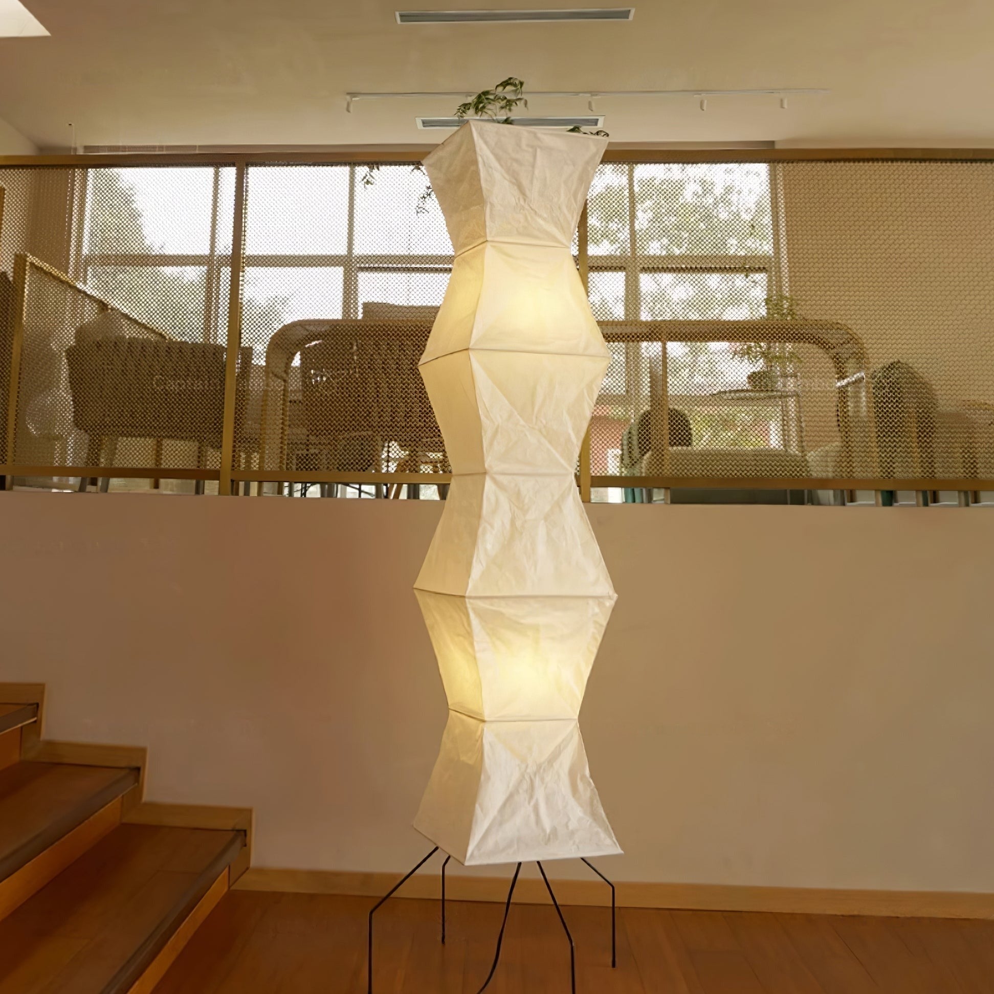 Kaze Rice Paper Floor Lamp - Japanese-Inspired Ambient Glow | Lersk