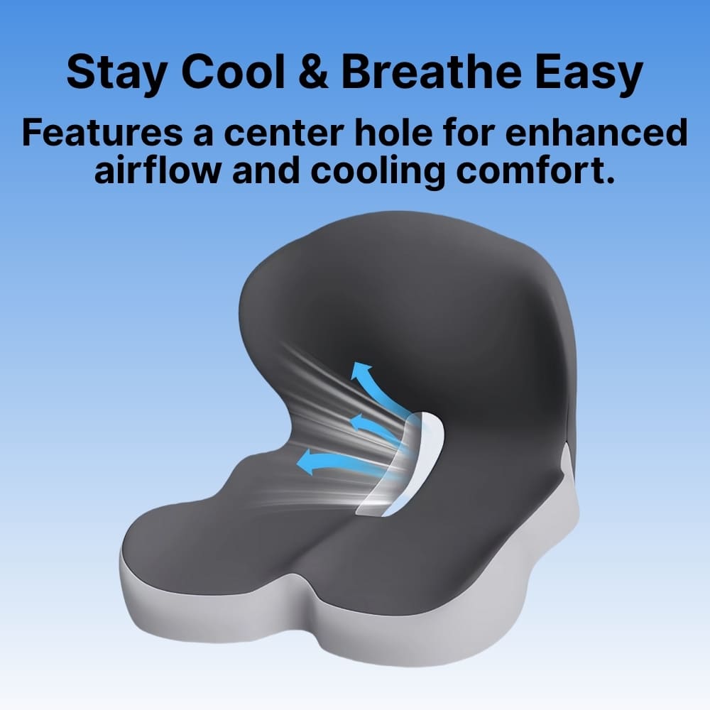 Alvara Orthopedic Memory Foam Seat And Back Support Cushion | Lersk