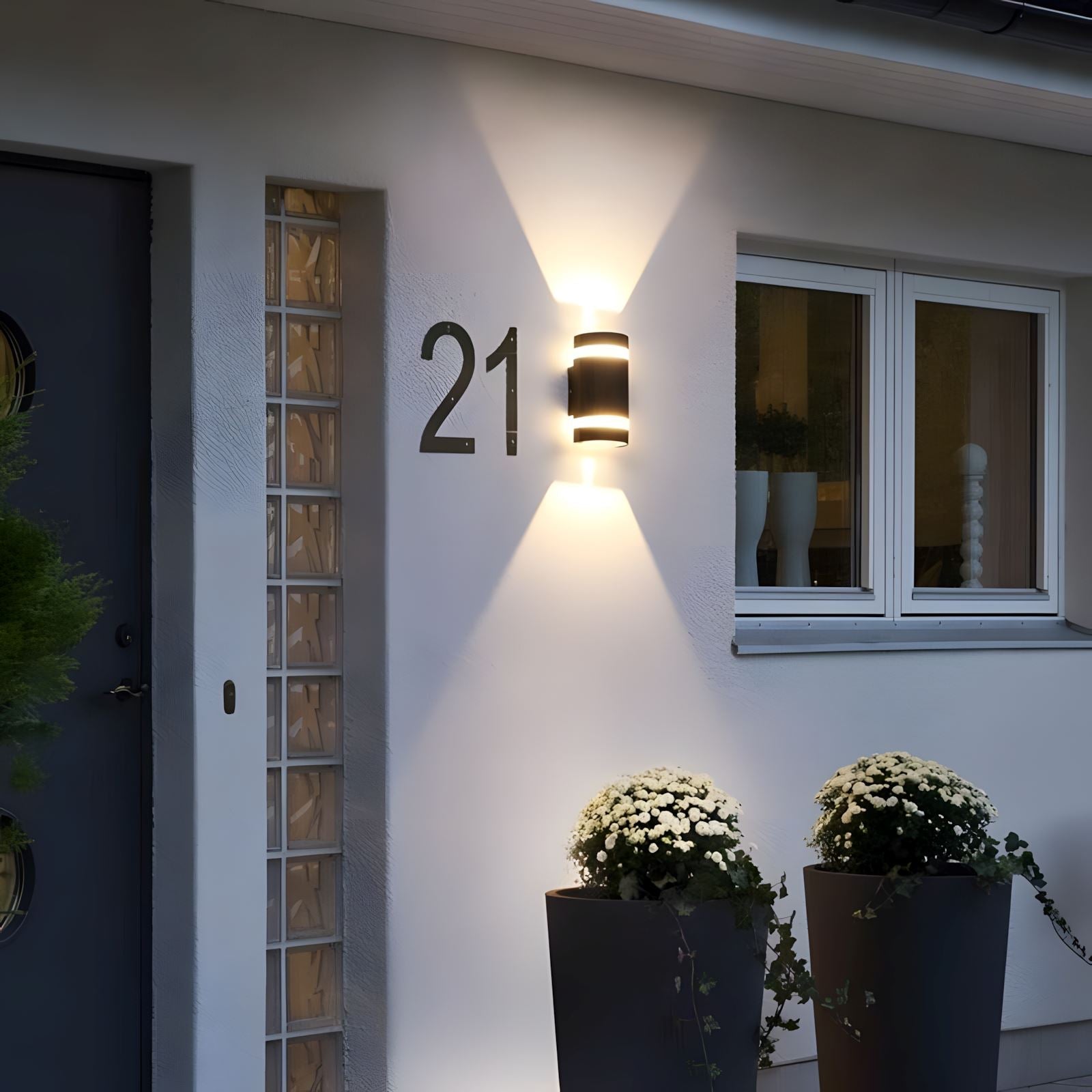 LuminaForge Modern Waterproof Outdoor Wall Sconce With LED Lighting | Lersk