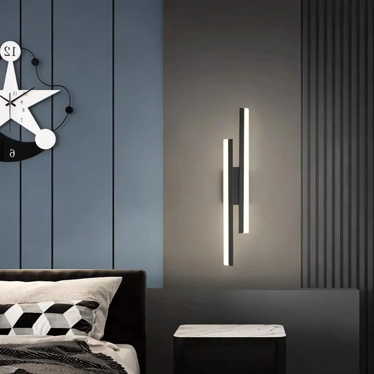 Lámpara de Pared Minimalista en Forma de H Antier Alana | Lersk
