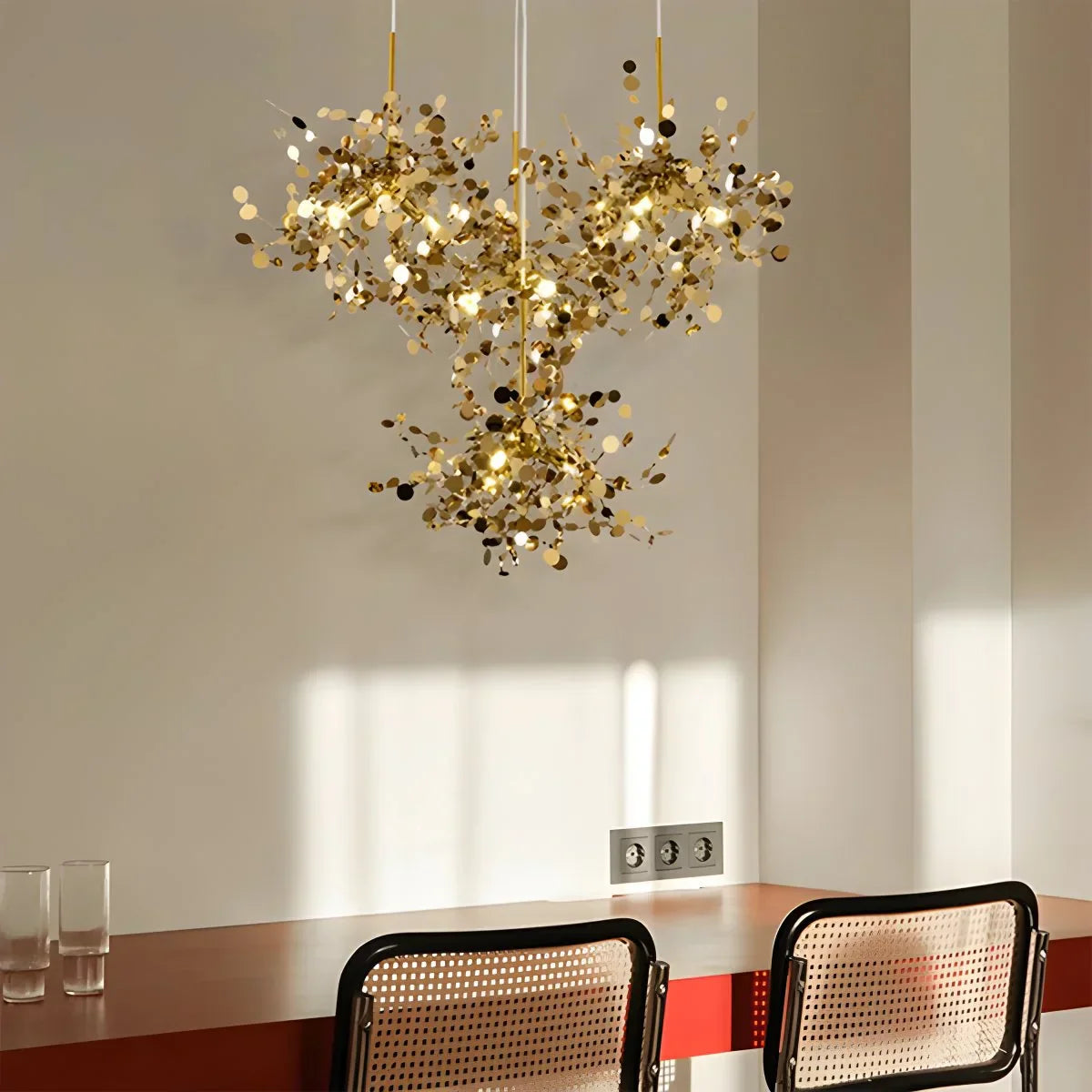 Argent/Gold Cloud Multi Pendant Chandelier | Lersk