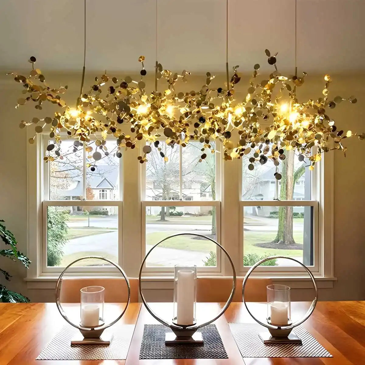 Argent/Gold Cloud Multi Pendant Chandelier | Lersk