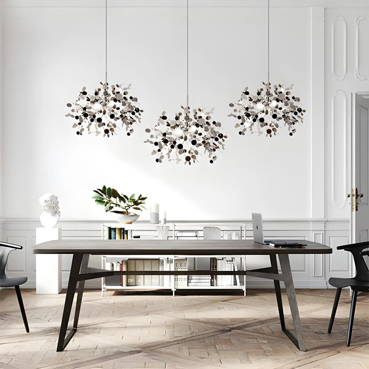 Argent/Gold Cloud Multi Pendant Chandelier | Lersk