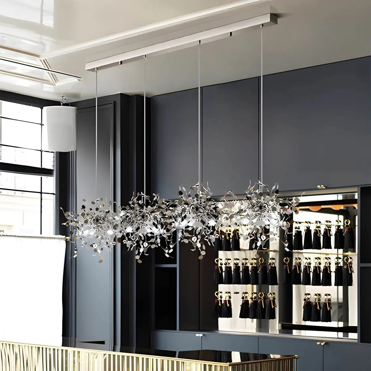 Argent/Gold Cloud Multi Pendant Chandelier | Lersk