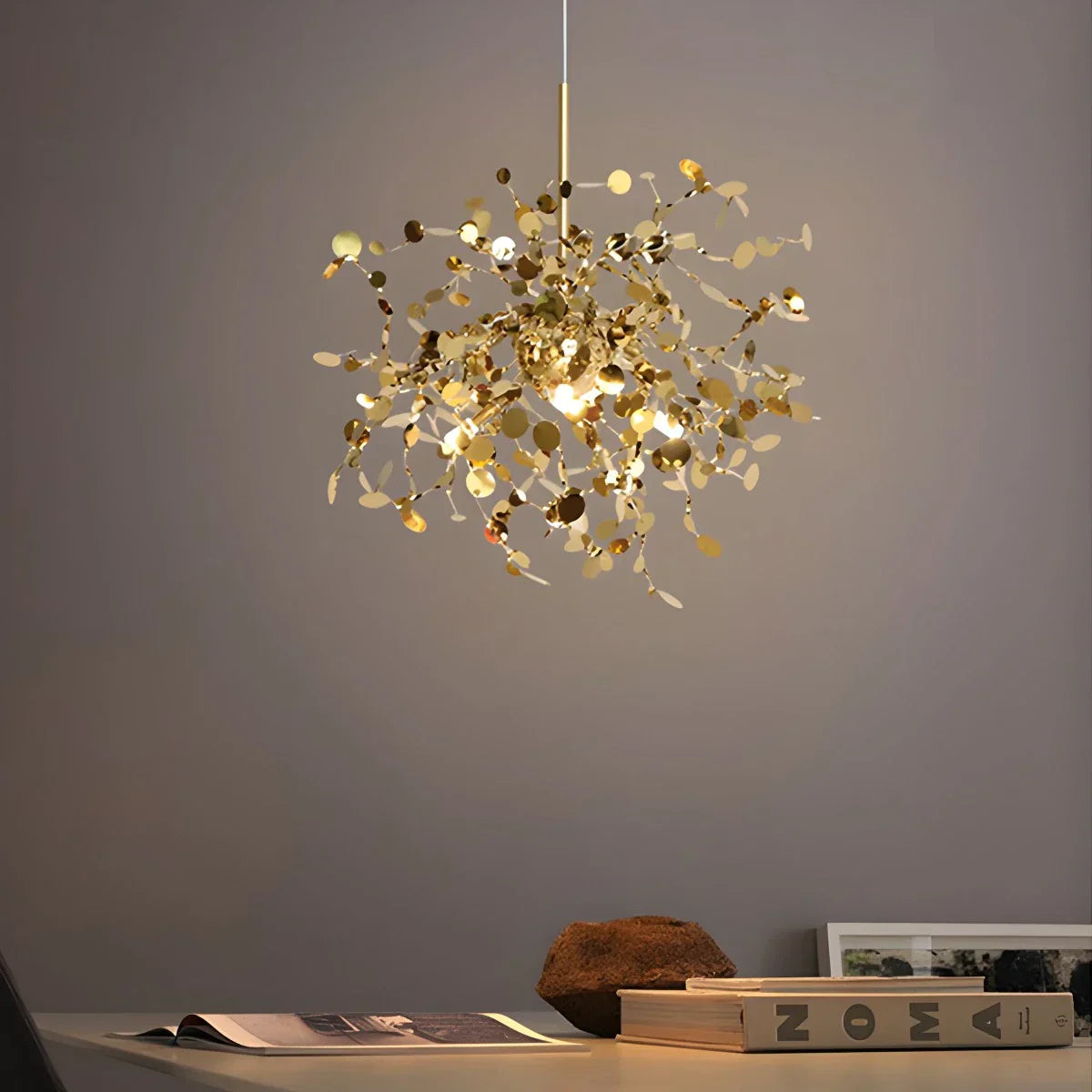 Argent/Gold Cloud Multi Pendant Chandelier | Lersk