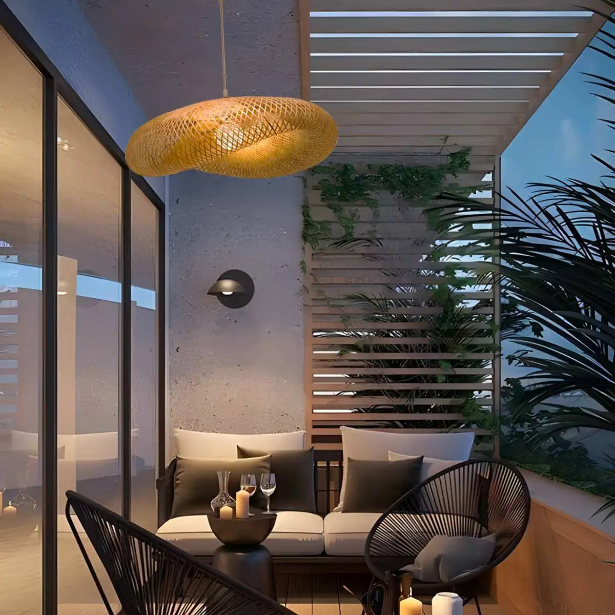 Bamboo Weaving Pendant Light for Dining Room | Lersk
