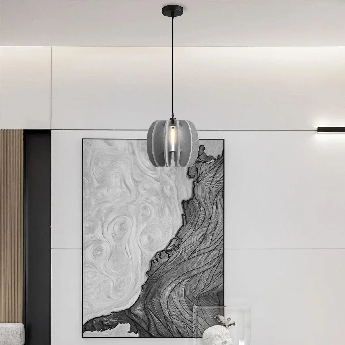 Circular Arc Piece Acoustic Pendant Light | Lersk